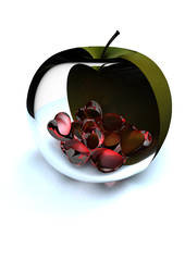 Glass apple