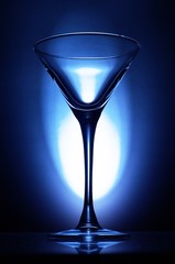 Empty martini glass  