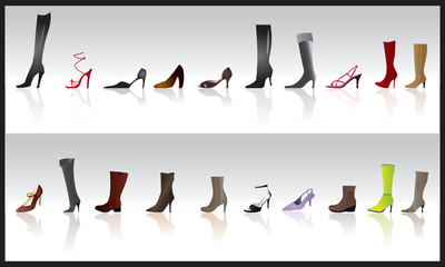 shoe and boot illustration