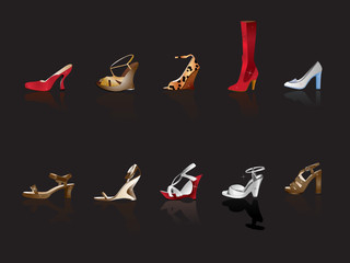 shoe and boot illustration