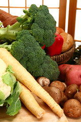 Vegetables in Kitchen