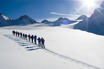 Fototapete Skitour zum Linken Fernerkogel im Pitztal © ARochau