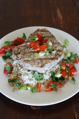 Grilled Tuna Steak Dinner