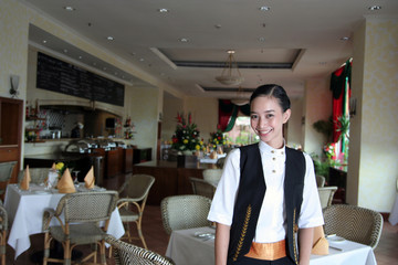 restaurant staff or waitress