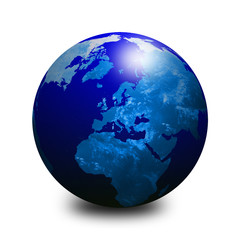 blue world globe 3