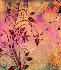 Abstract Floral Gungy baground 