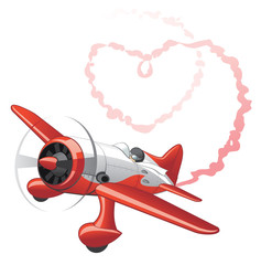 Plane sending love message