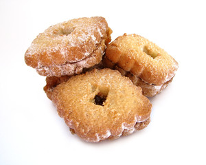 Biscuits with strawberry jam