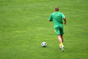 Obraz premium Spieler mit Ball
