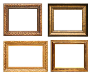 Antique picture frames, high resolution. 
