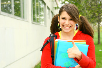 happy student