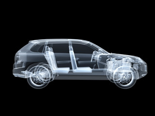 X-ray photography of the car