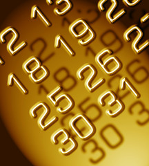 Close up of a calendar,2D art