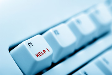 keyboard help blue