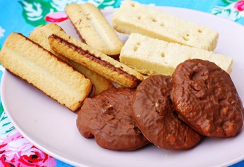 Plate of bicuits