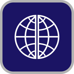 Vector globe icon. Simply change. 