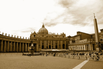 St. Peter's basilica in Vatican, Rome.