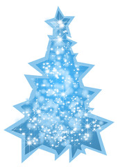 Abstract christmas tree