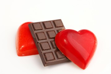 coeurs de chocolat