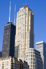 Fototapeta premium Tall buildings in Chicago