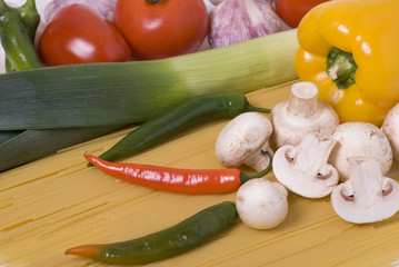 Pasta and vegetables 