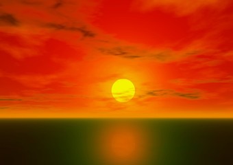 coucher de soleil