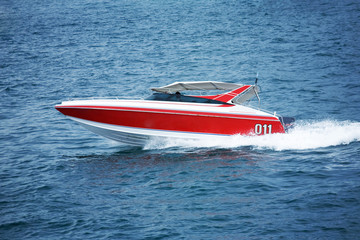 Fast motorboat