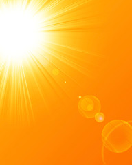 Hot summer sun