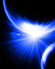 alien blue planets