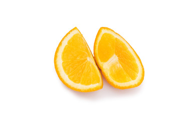 Many oranges isolated on the white background