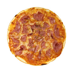 Fresh, appetizing pizza proschiutto
