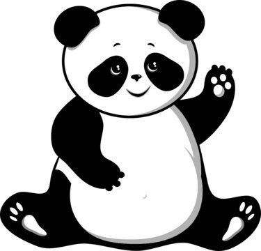 Charming And Fat Panda Bear