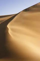 Selbstklebende Fototapete Sandige Wüste Gekrümmte Wüstendüne