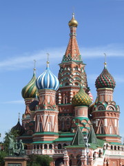 Fototapeta na wymiar Kościół, Czerwony Plac Świętego Bazylego, Moskwa