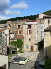 Fototapeta premium Village de Castanet-le-Bas (Hérault)