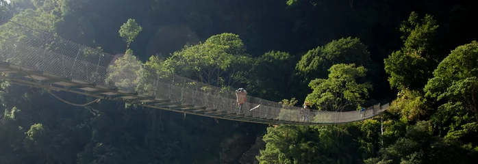 Fotobehang Suspension bridge © forcdan