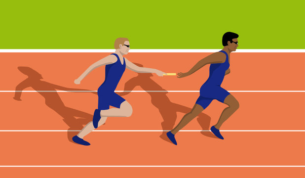 Relay runners