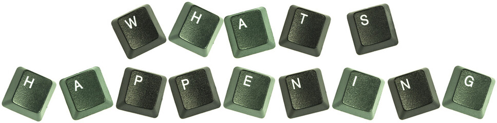 What's happening keyboard words