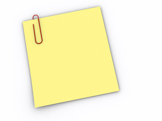 Yellow note