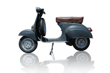 Fototapeta premium Vintage vespa scooter (path included)