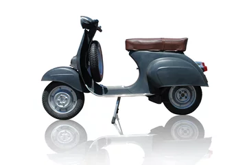 Poster Vintage vespa scooter (path included) © simas2