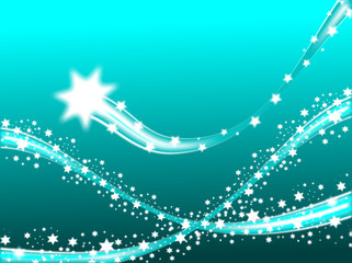 Blue Shooting Star Background
