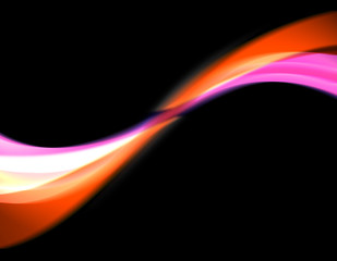 Abstract Glowing Swoosh