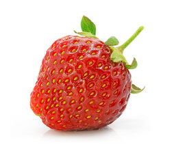 fruit of red strawberry isolated