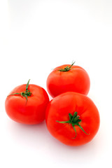 Bright Red Isolated Tomatoes