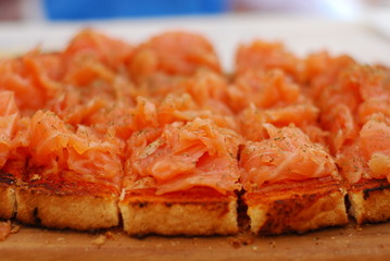 bruschetta saumon