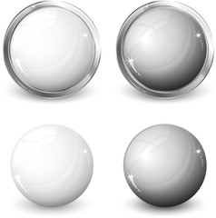 icone rond à reflet et contour métal © Beboy