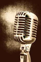 Obraz premium Vintage mikrofon