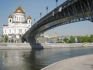 Fototapeta na wymiar Moscow, Russia, cathedral of Jesus Christ
