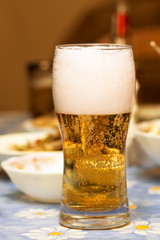 beer on the table